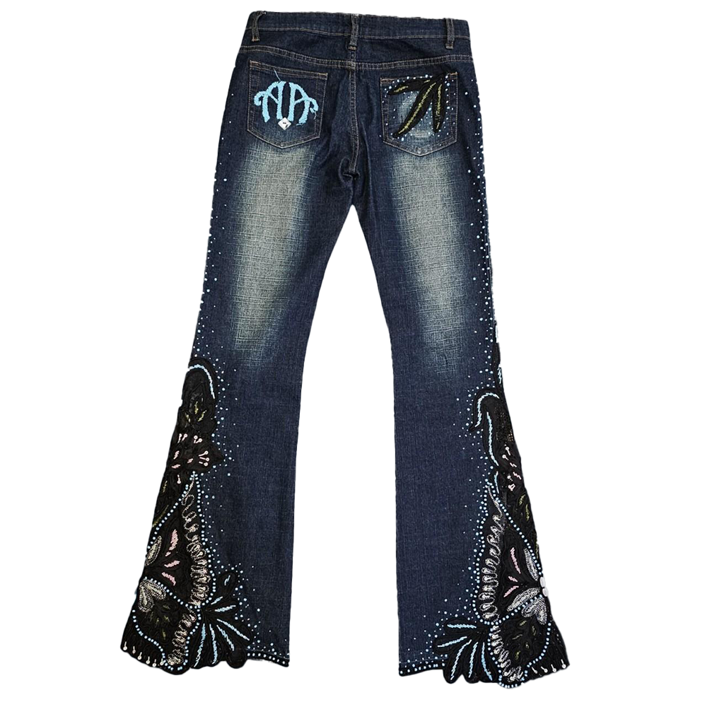 American Vintage Beaded/Lace Jeans